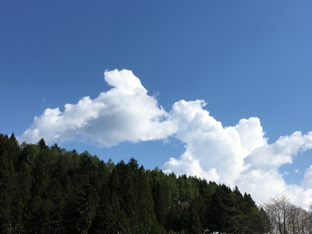 雲を見て自分の心を確認